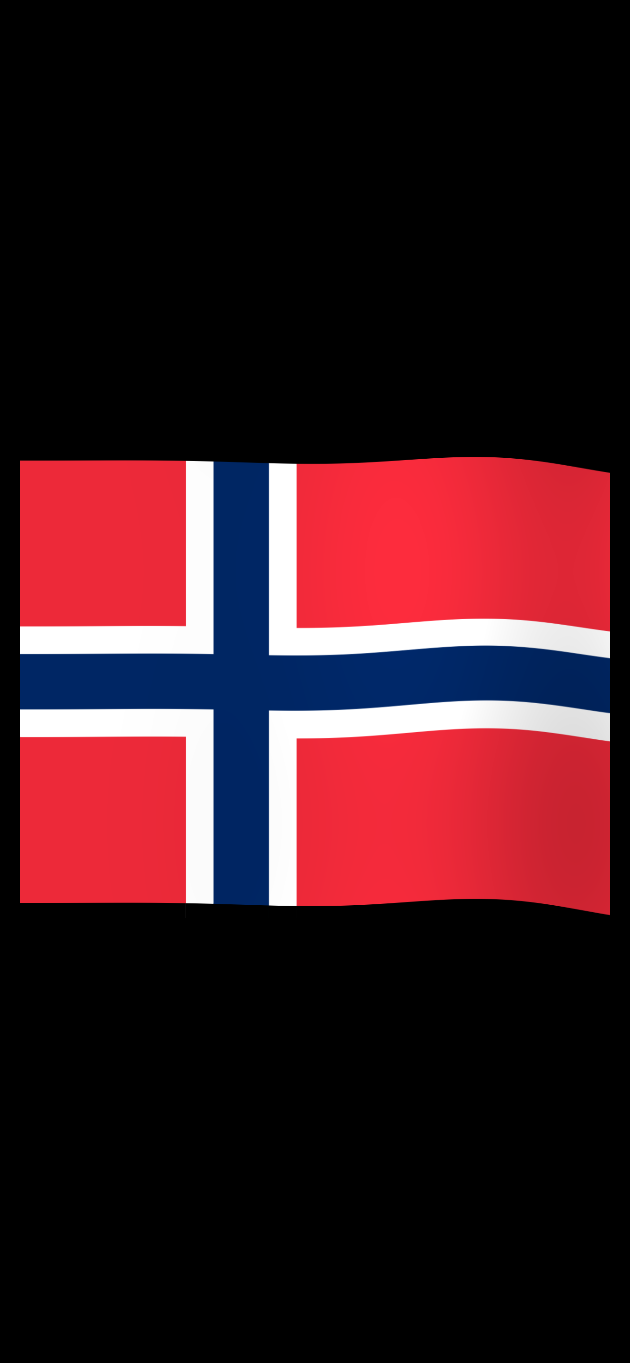 The Norwegian flag filling the screen, waving as if in wind
